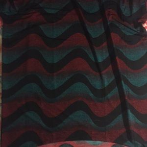 Black red and green dress